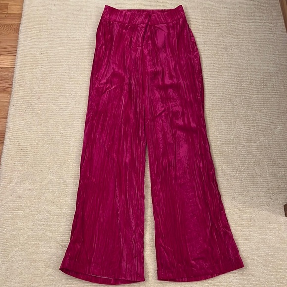 Nasty Gal Crushed Velvet Oversized Blazer + High Waisted Wide Leg Pants NWT - Picture 5 of 7